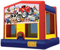 jumper moster truck theme for rent in san diego